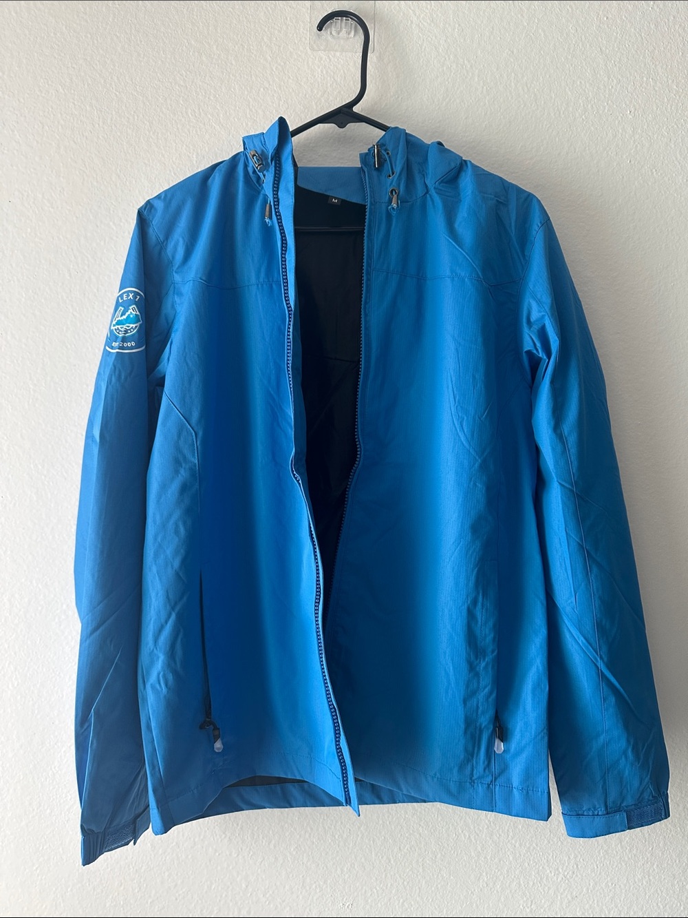 Kids Blue Hooded Raincoat - Lightweight Waterproof Jacket